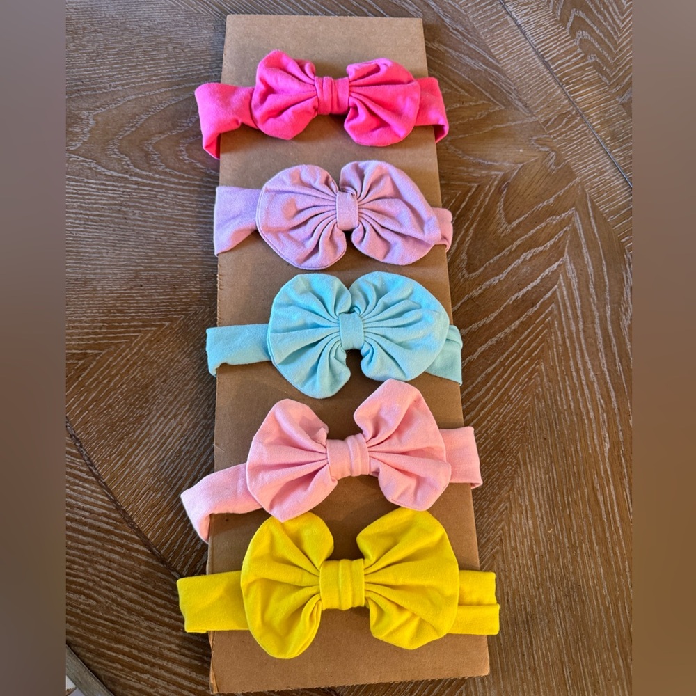 5 headband bows